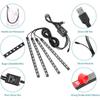 72LED One For Four Car Interior Ambient Foot Strip Light Backlight Remote App Music Control RGB Decorative Lamps