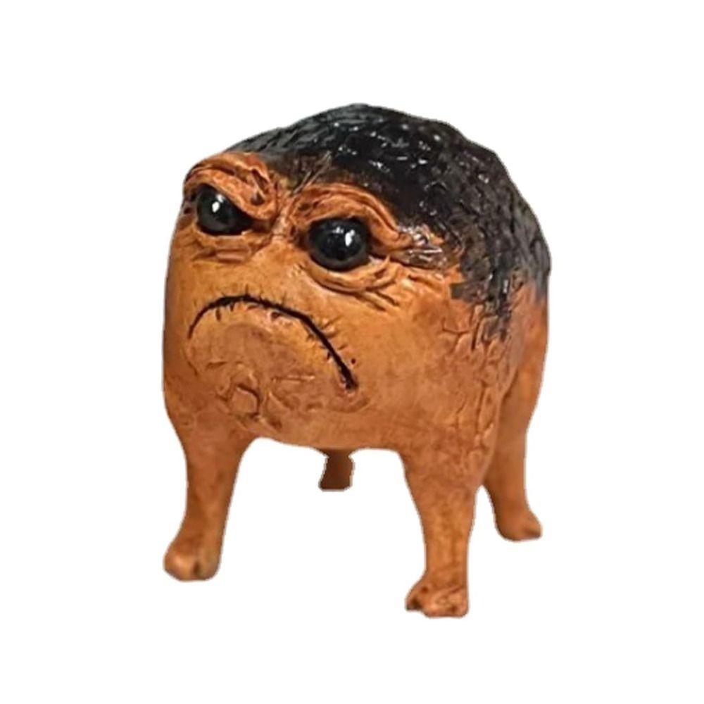 Статуэтка животного из смолы, ручная работа, украшение в виде лягушки, креативный подарок, статуэтки из смолы для спальни