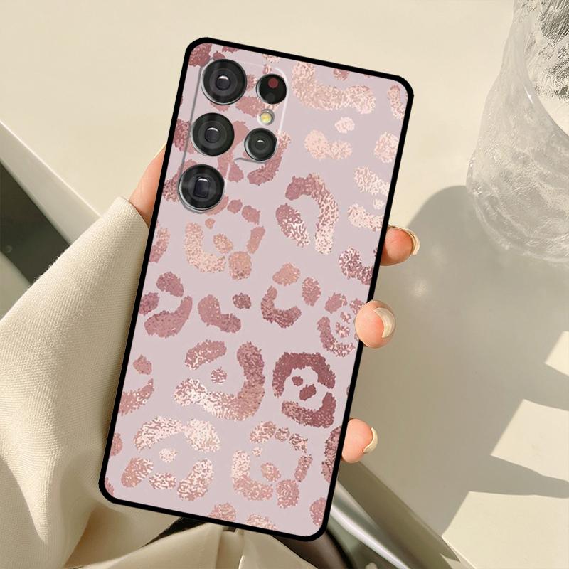 Чехол в стиле 'Любовь Розовое Золото' для Samsung Galaxy S23 Ultra S21 S22 S24 S25 Ultra S9 S10 Plus S25 FE S20 FE Задняя крышка