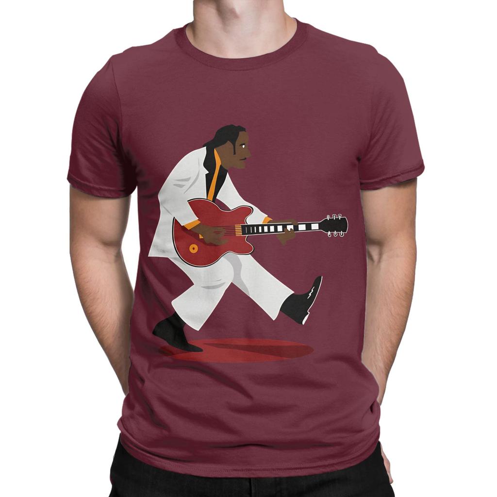 Chuck Berry Duck Walk Funny 100 Cotton TShirt Chuck Berry Tops Tees For Unisex