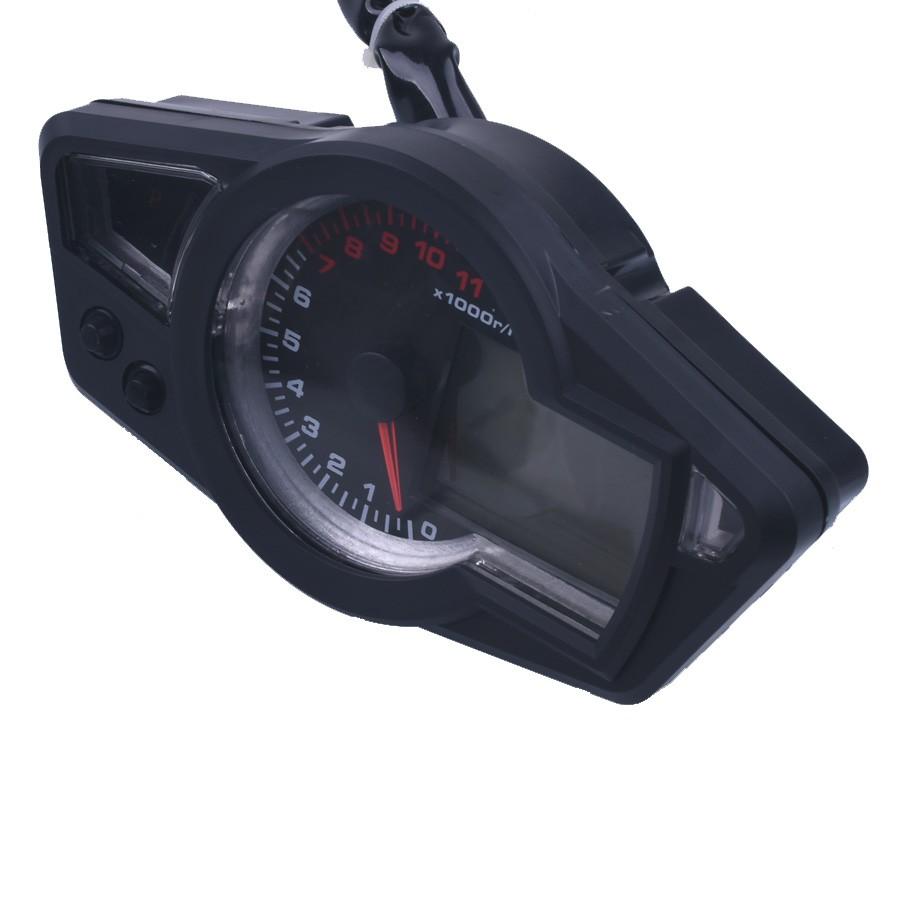 11000 об/мин 12 В ЖК Цифровой Спидометр Тахометр Одометр Мотоцикл Km/h Подсветка для всех мотоциклов