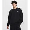 Nike Футболка Club Fleece Oversize French Terry Crew M Black White Hj1820 010