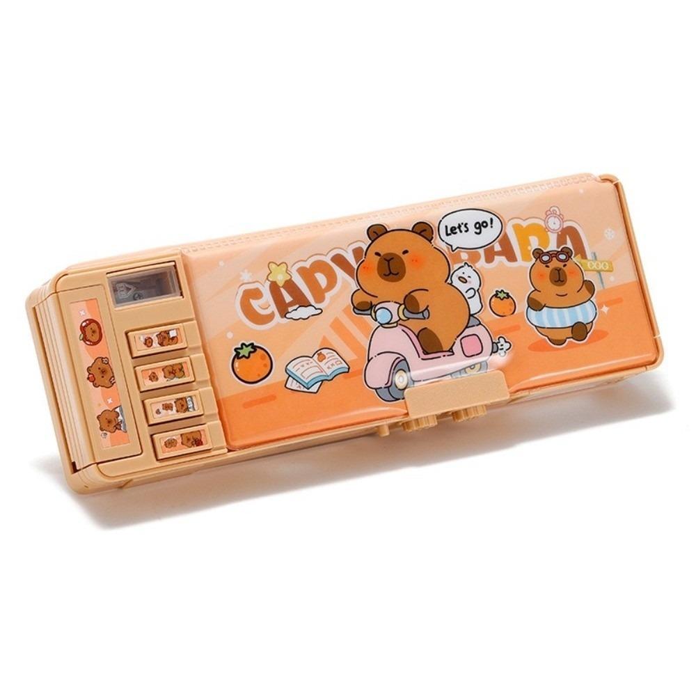 Многофункциональный пенал с кодовым замком, большой вместимости, двухслойный, для девочек