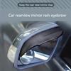 2pcs Upgraded Carbon Fiber Car Rain Eyebrow - Universal Rearview Mirror Rain Guard