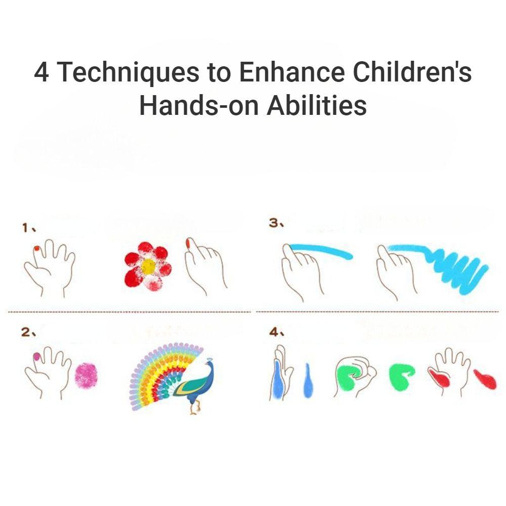 Graffiti Inkpad Fingerprint Painting Mud Clear Stamping DIY Painting Inkpad Vintage Art Class