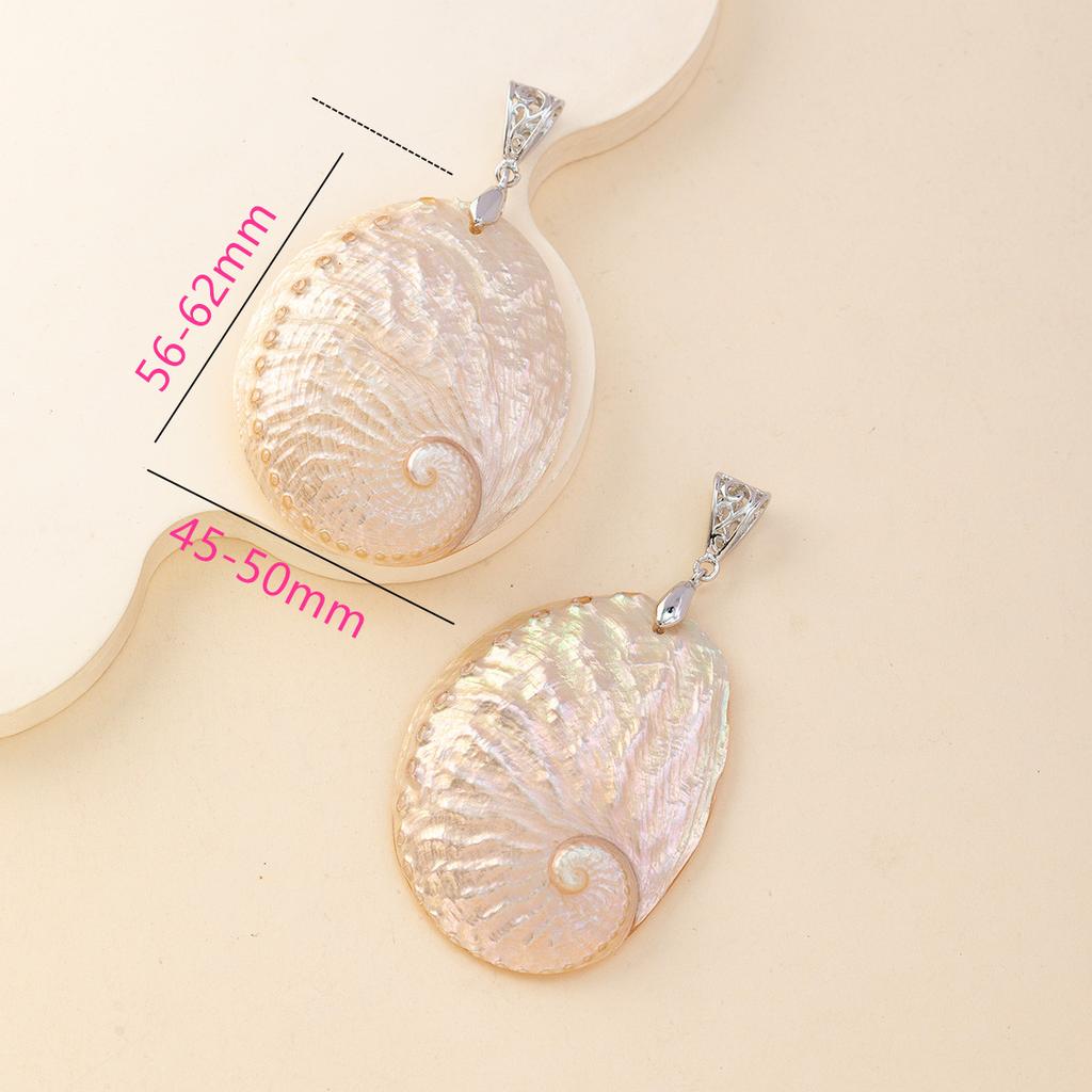 1 шт. Подвеска в виде ракушки в пляжном стиле для самостоятельного изготовления женских и мужских ожерелий, брелоков, аксессуаров, креативных украшений, пасхальных рождественских подарков, поделок