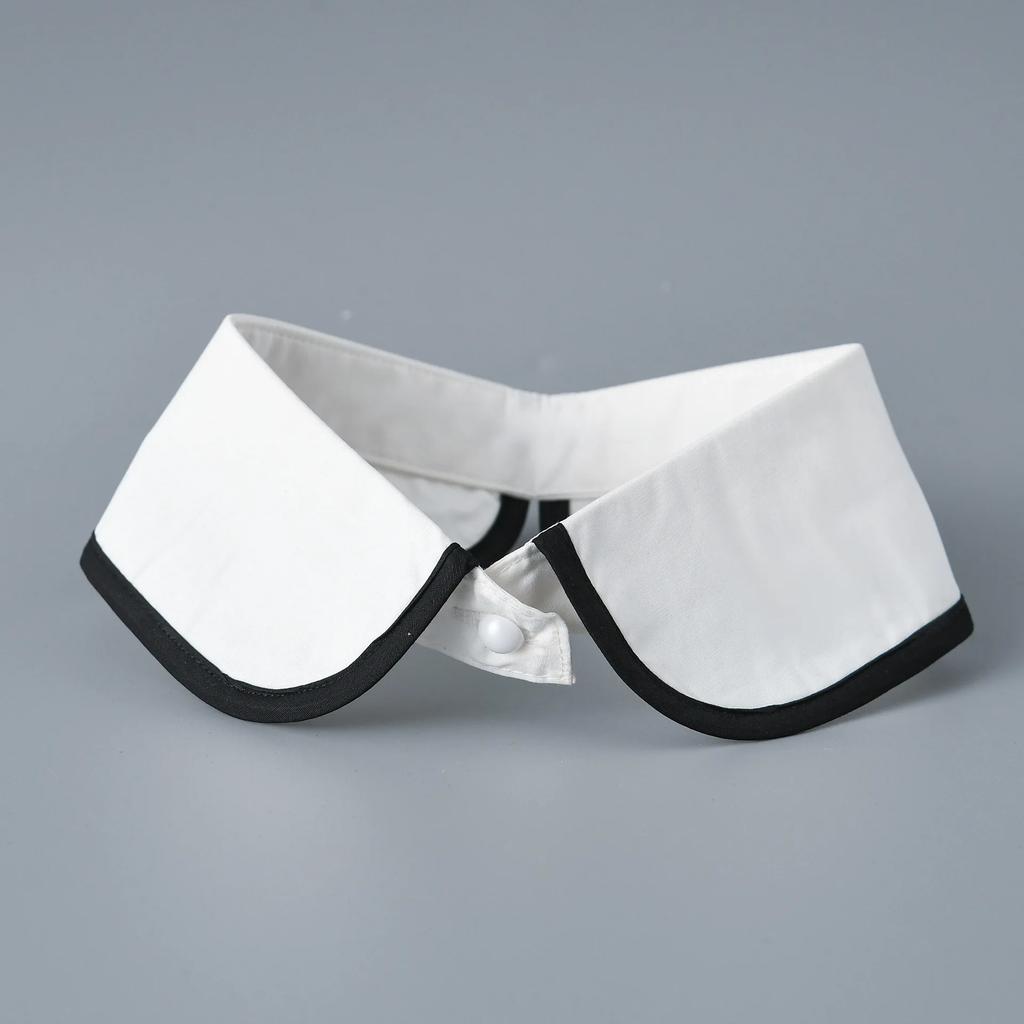 Women Shirt Fake Collar For Women Half Shirt Tie Neckwear Decorative Ladies Detachable Collar For Lapel