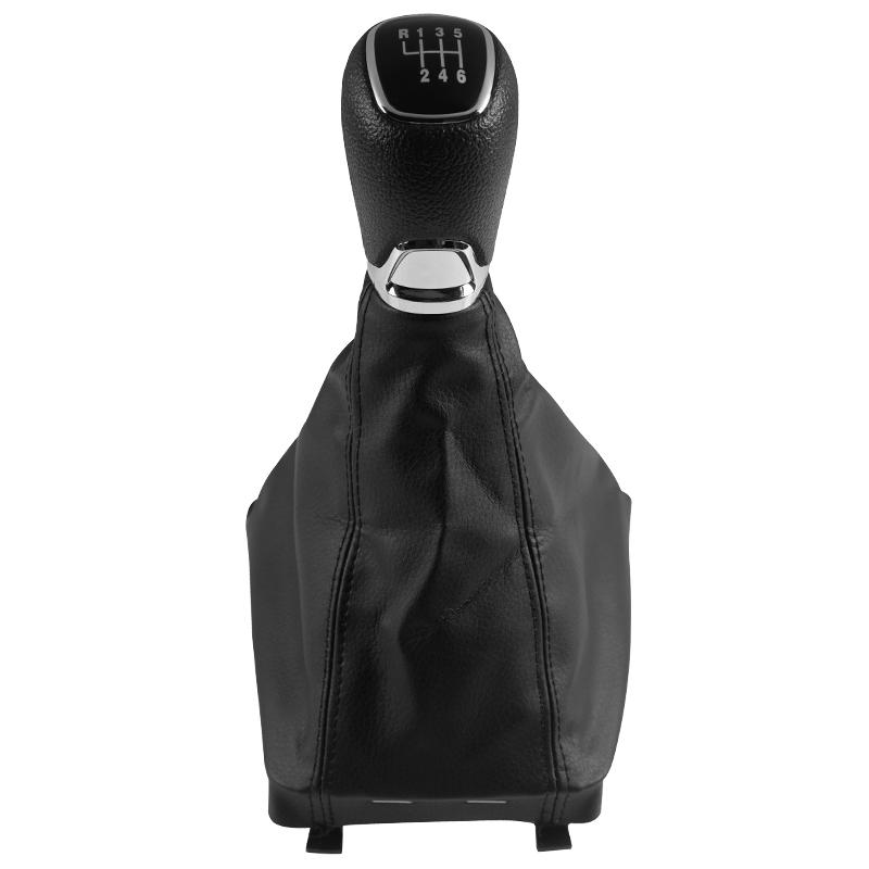 Gear Stick Shift Knob Leather Gaiter Boot Cover Collar Car Replacement Accessories For Skoda Octavia A7 MK3 2014-2017