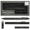 Механический карандаш Pentel Orenz Nero Green Limited с металлическим пеналом для стержней и нажимным механизмом, Черный, 0,3 мм, Издание, Ластик, PP3003-DAST