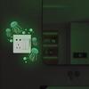 2pcs Wall Sticker Luminous Jellyfish Cartoon Fluorescent Switch Decoration Room Self-adhesive Sticker