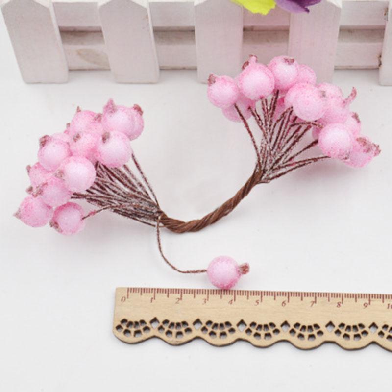 20 шт./пакет, креативная имитация пены, морозная осень, рождественские маленькие ягоды, сделай сам, украшения для волос ручной работы, аксессуары, цветочные трости, материал для венка