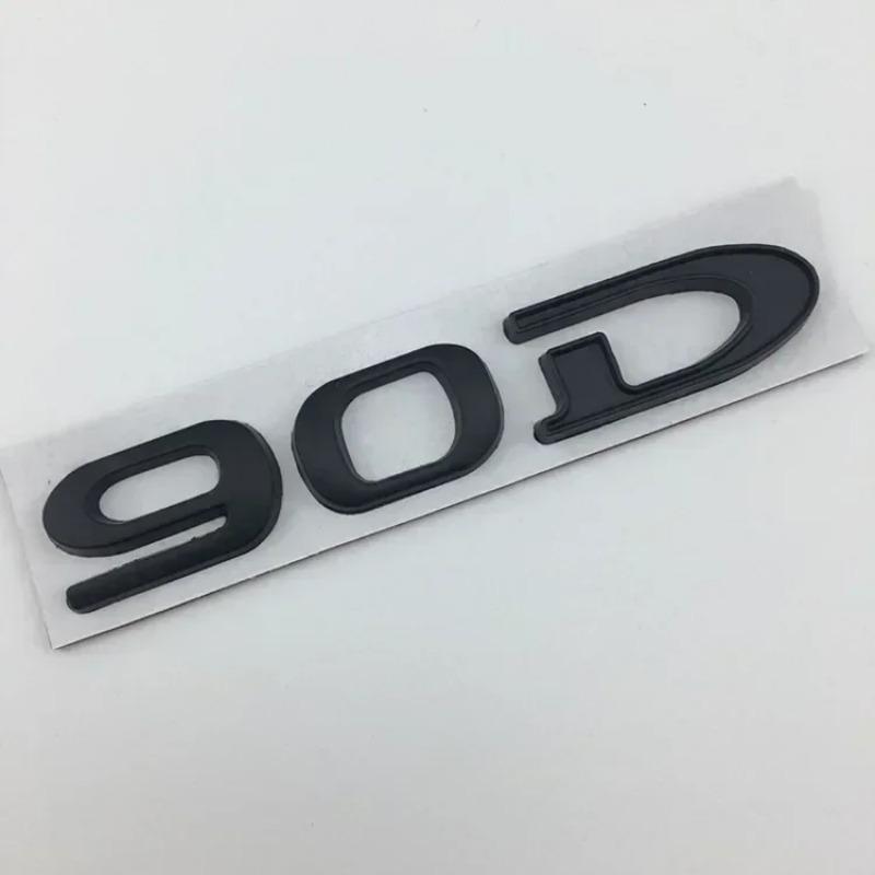 3D Metal 75D 85D 90D 100D Car Rear Boot Trunk Tailgate Emblem Badge Sticker Styling Accessories