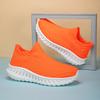 Orange Platform Couples Sock Shoes Breathable Men's Running Shoes Comfortable Stylish Running Sneakers Woman Tenis De Mujer