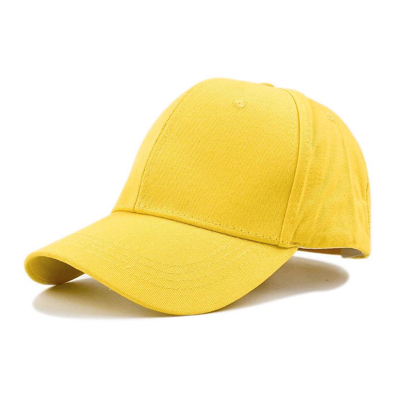 Stylish Plain Cotton Baseball Cap with Sun Protection and Embroidered Design