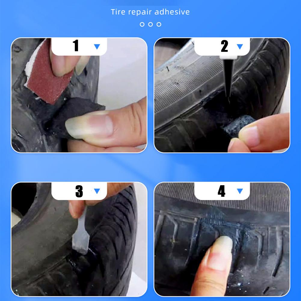 50ml Tire Repair Glue Super Strong Rubber Glues Black Rubber Wear-resistant Non-corrosive Adhesive Instant Strong Bond Leather