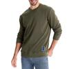 Fall Winter Men Top Loose O Neck Long Sleeves Pure Color Warm Pullover Mid