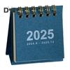 2025 Mini Desk Calendar Standing Flip Desktop Calendar Daily Scheduler for Planning Organizing Home School Office Table Decoration