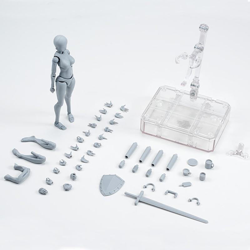 15cm Figures Jointed Doll Model Male Female Painting Drawing Sketch Mannequin Wooden Manikin