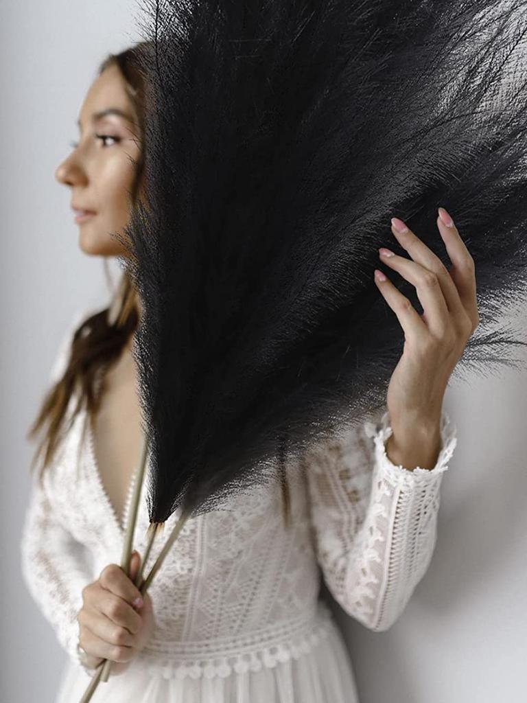 4 шт. стебли, большие искусственные пампасы высотой 110 см, искусственные пампасы, цветочные искусственные пампасы, ветки травы, растения для домашней кухни, декор в стиле бохо