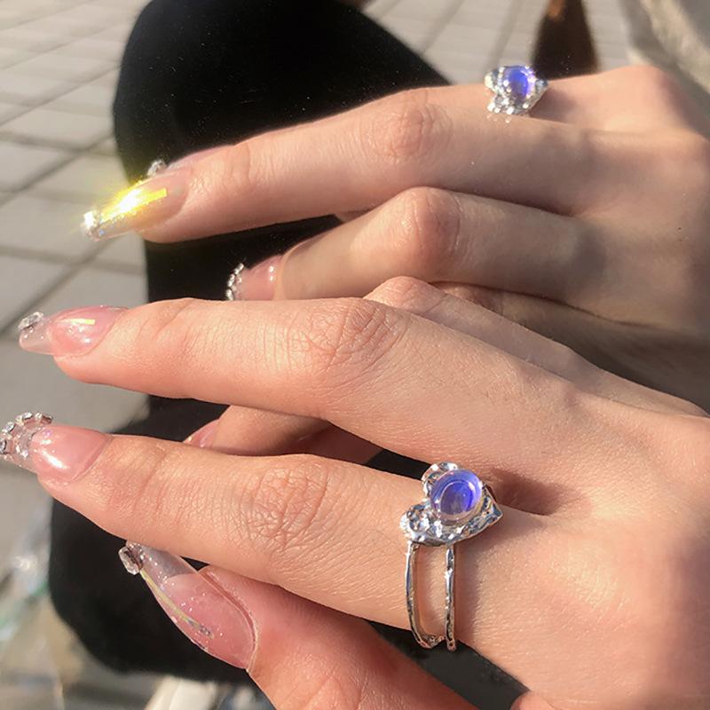 Y2K Pink Crystal Bowknot Zircon Rings for Women Fashion Sweet Lovely Girl Open Adjustable Ring Kpop Party Jewelry Gift 2023