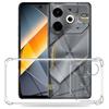 Для Tecno Pova 6 Neo чехол прозрачный противоударный подушка безопасности силиконовый мягкий чехол для телефона для Tecno Pova 6 Neo прозрачная задняя крышка защитный чехол
