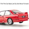 1:24 M3 THE7 Alloy Car Toys Model Diecast Metal Vehicle Doors Opened with Sound Light Pull Back Models Toy Boy's Christmas Gifts