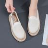 2024 New Spring Summer Flat Shoes for Women Breathable Knit Fashion Girl Casual Fisherman Shoes Slip-on Loafers