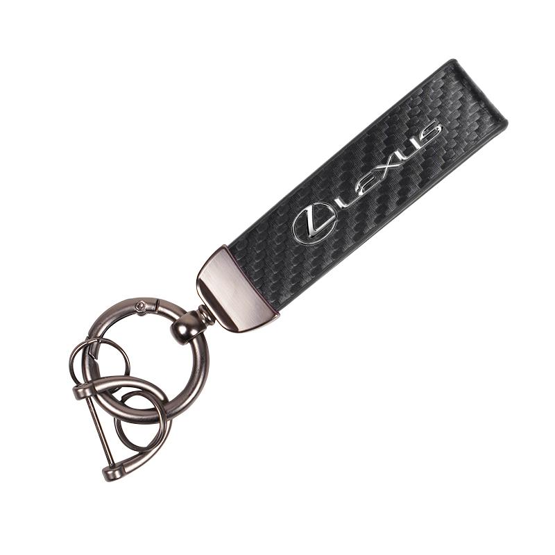 Carbon Fiber Car KeyChain Badge Key Keyrings Gifts For Lexus F SPORT RX300 IS200 IS250 ES350 Ct200h UX250h NX300h RX350 ES300h
