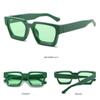 Винтажные UV400 Популярные Очки Маленькие Квадратные Солнцезащитные Очки Тени Зеленые Солнечные Очки