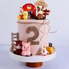 Farm Animal Cake Decoration Farm Birthday Cake Toppers Cow Pig Cake Topper for Farm Animal Baby Shower Birthday Party Decoration