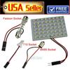 5 X Car Festoon T10 BA9S White LED 48SMD Panel Interior Dome Map Light Bulb Lamp Car Lights Car Styling