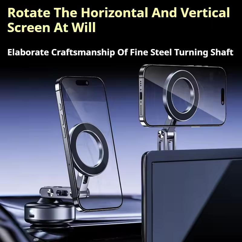 Автомобильный держатель для телефона Магнитный кронштейн с вакуумной адсорбцией Вращающийся на 360 градусов держатель для мобильного телефона для iPhone Samsung Xiaomi