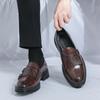 Весенне-осенние новые повседневные туфли большого размера туфли-монки мужские с двойной пряжкой кожаные туфли мужские деловые лоферы