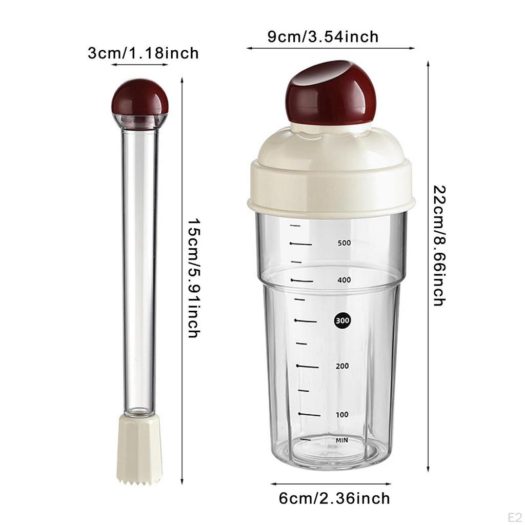 600ml Bartending Shaker And Muddler Set for Home Party Drinks