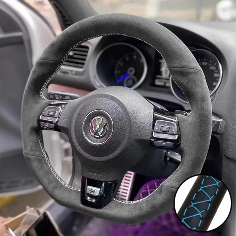 Чехол на руль автомобиля своими руками из замши для Volkswagen Golf 6 GTI MK6 VW Polo GTI Scirocco R Passat CC R-Line 2010 Автоаксессуары