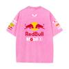 Летний гоночный костюм Формулы 1 Команда Red Bull Vestapan Униформа Короткий рукав Винтажная стирка Футболка Футболка с круглым вырезом