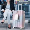 20/24-дюймовый чемодан с жестким корпусом, устойчивым к царапинам, с USB-интерфейсом, подстаканником и кодовым замком, бесшумный чемодан с вращающимся колесом