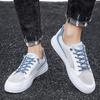 Men's shoes breathable spring and autumn casual mesh shoes large size one pedal lazy shoes Korean version color matching trend white shoes