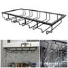Iron Wine Rack Glass Holder Glass Goblet Iron Rack Stemware Stand Hanging Shelf Under Cabinet Bar Hanger Bar Tool