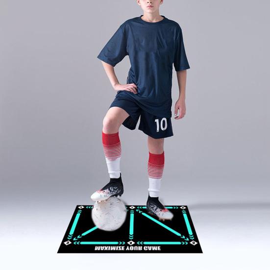 Футбольный тренировочный коврик с контролем ведения мяча, складной износостойкий нескользящий резиновый вспомогательный коврик для ног, спортивные аксессуары