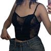 Сексуальный прозрачный кружевной атласный жилет с облегающим кроем и обнаженным пупком