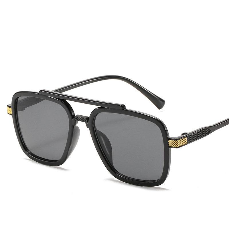 Новые высококачественные популярные солнцезащитные очки с двойным лучом для мужчин, унисекс, квадратный фирменный дизайн, Iron Man, женские, горячая распродажа, солнцезащитные очки