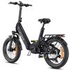 Foldable electric bicycle ENGWE L20 3.0 PRO, 250W motor, 48 V 15 Ah battery, top speed 25km/h, cruising range 160 kilometers, 20*3.0 inch tires