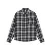 Осенняя мужская клетчатая рубашка с длинным рукавом в гонконгском стиле, мужская повседневная свободная рубашка-куртка