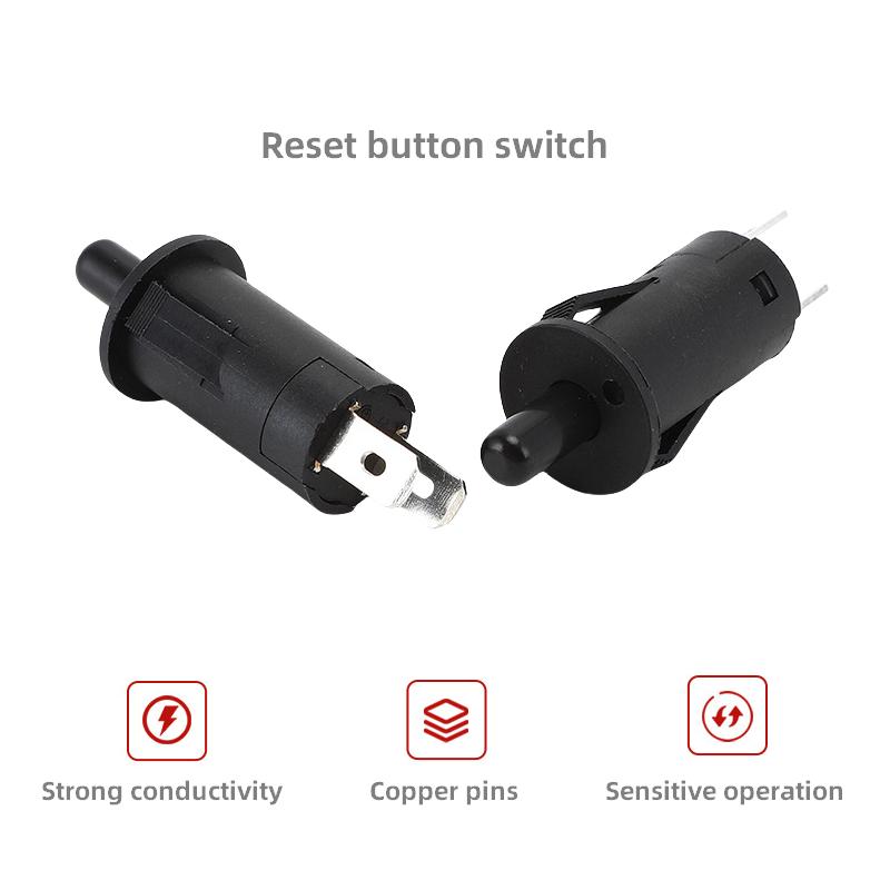3Pcs Reset Button Switch Without Lock Button Switch 1NO1NC