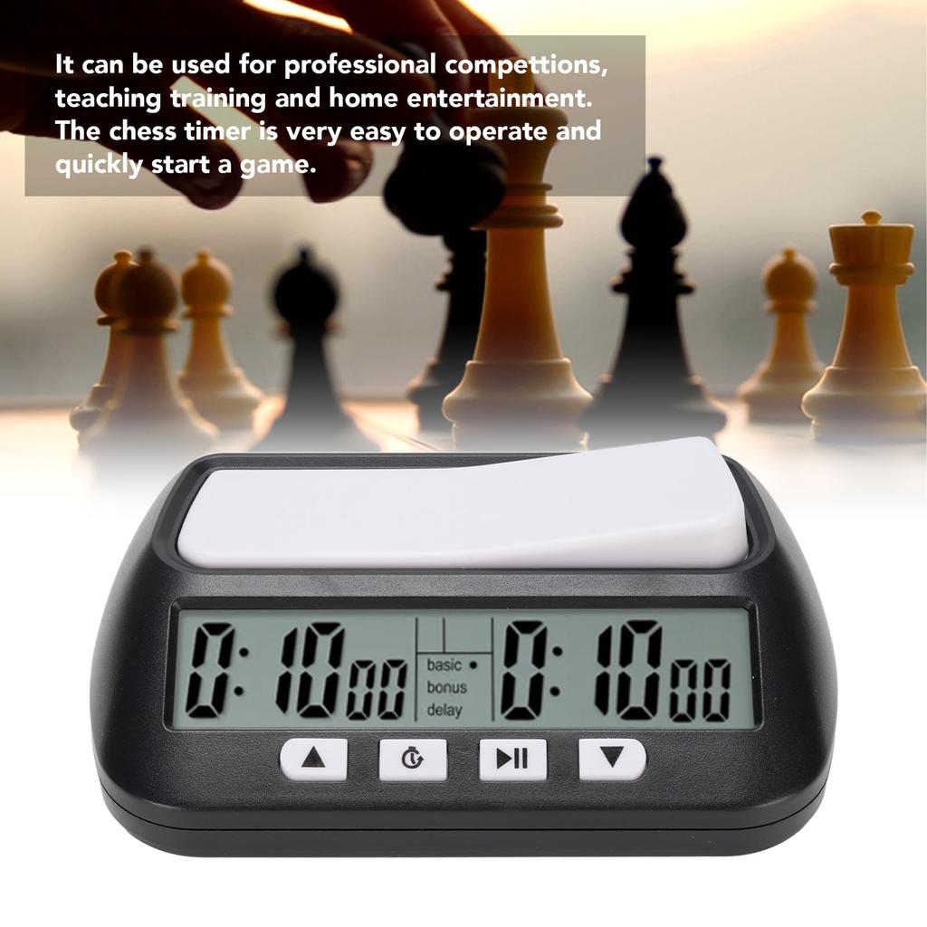 Шахматные часы Цифровой шахматный таймер Профессиональный для настольных игр Многофункциональные Портативные шахматные часы Работающие от батареек