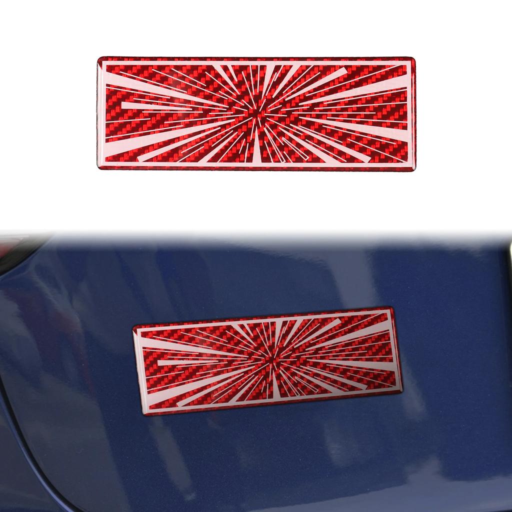 Carbon Epoxy Resin Sticker for Tesla Model 3/Y/S/X Juniper Tail Mark High Performance Vehicle Label Badge Creative Decor Real