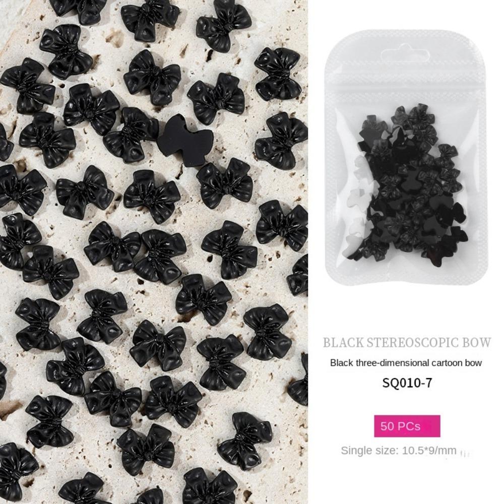 50 шт. 3D Нейл-арт Бант Бант Украшение для ногтей Аксессуар для ногтей Украшение для ногтей Маникюрный орнамент