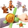 Stuffed Animals Slap Bracelets for Kids Plush Cartoon Giraffe Turtle Koala Elephant