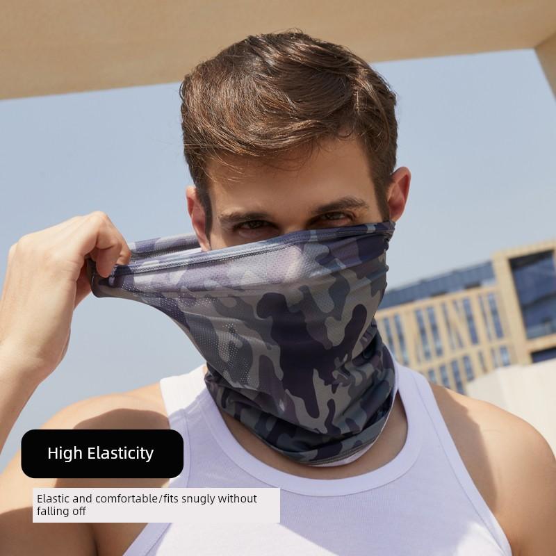 [Buy One, Get One Free] Outdoor Sports Ice Silk Magic Headscarf Camouflage Sun Protection Cycling Mask Summer Thin Neck Scarf